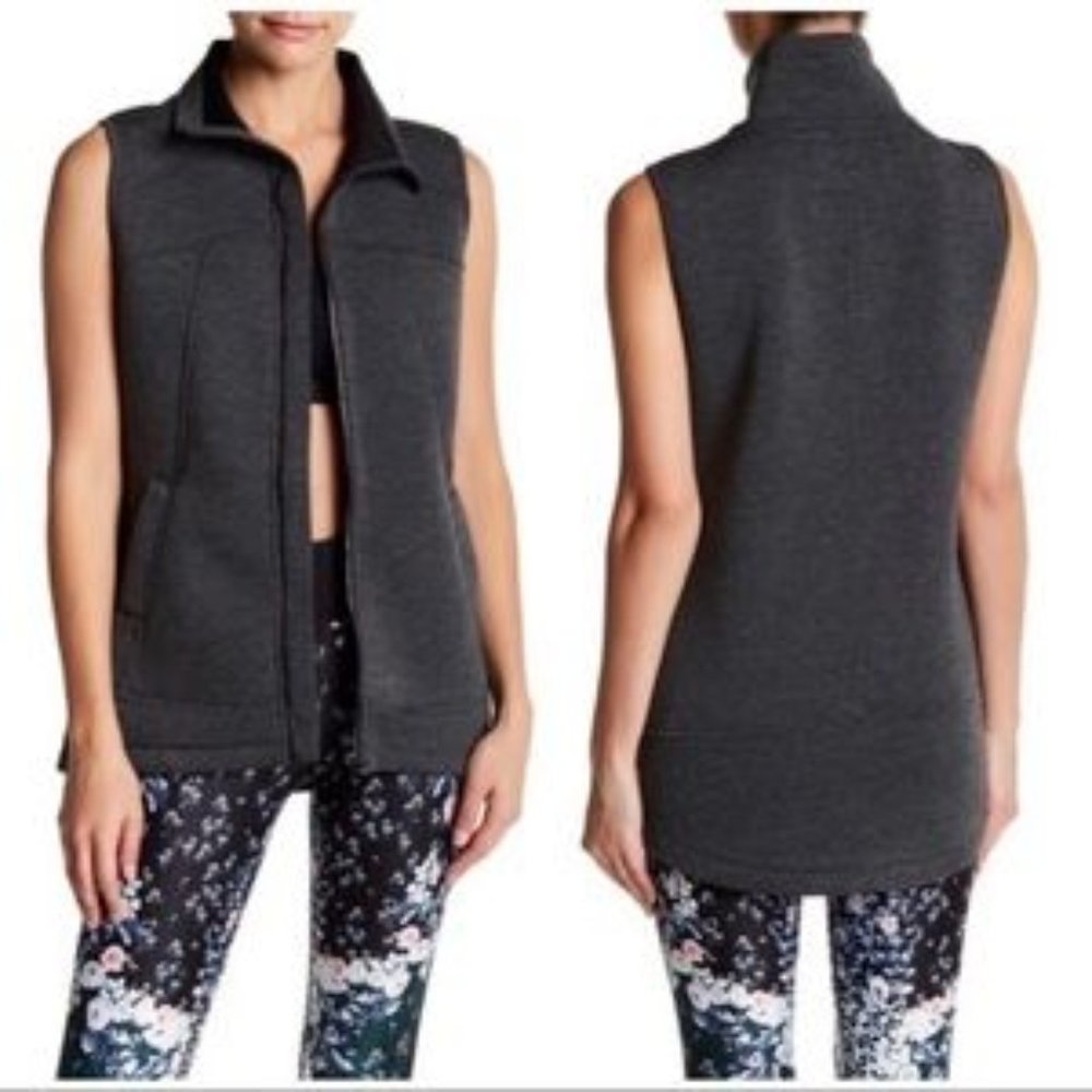 Betsey Johnson Funnel Neck Walker Vest med…